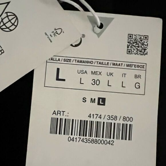 ZARA | Black | FITTED DRESS - Picture 9 of 9